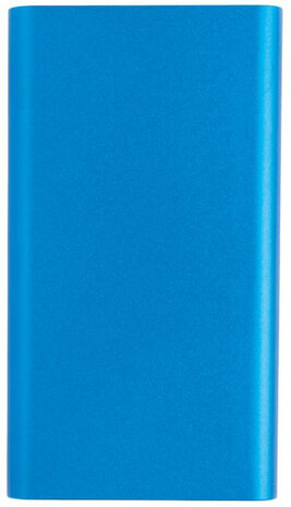 powerbank 4000 mAh 12 x 6,7 cm RVS blauw