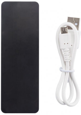 powerbank 2500 mAh 10,7 x 3,6 cm ABS zwart