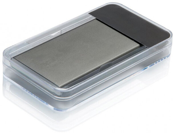 powerbank 11 x 6,8 cm 4000 mAh grijs