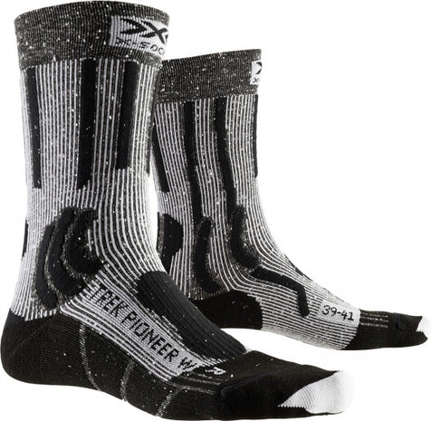 wandelsokken Pioneer dames nylon grijs maat 39/40