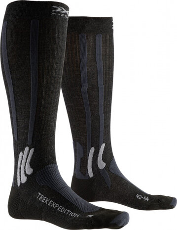 wandelsokken Trek Expedition nylon zwart maat 35/38