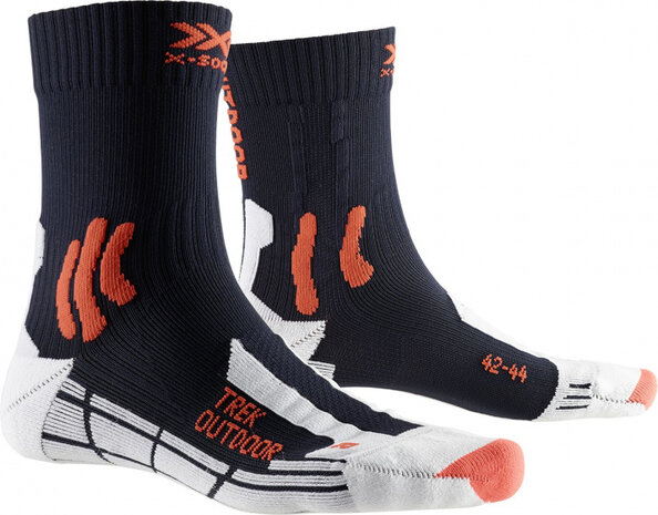 wandelsokken Trek Outdoor microvezel oranje mt 42/44