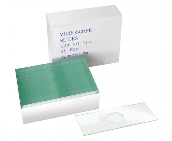 objectglaasjes 76 x 26 mm transparant glas 50 stuks