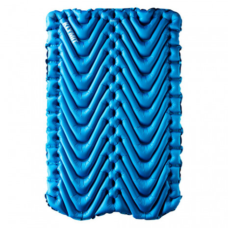 slaapmat Double V tweepersoons 188 cm blauw