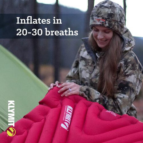 slaapmat Insulated Static V Luxe eenpersoons 193 cm rood