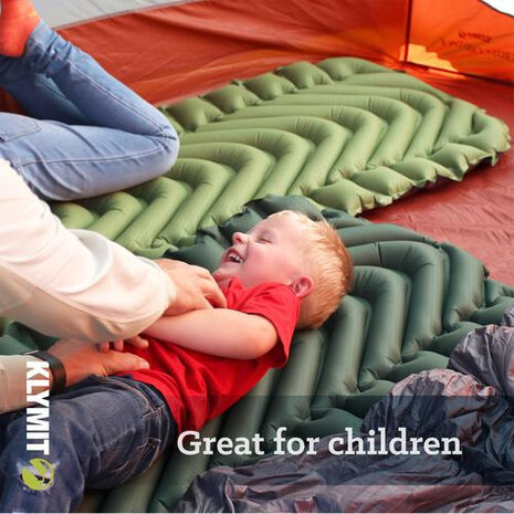 slaapmat Static V Short junior 127 x 58 cm groen