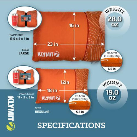 kampeerkussen Drift Camp Large 58 cm polyester/katoen