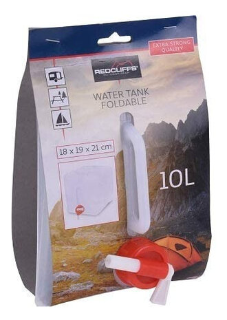 watertank vouwbaar 21 cm ABS wit 10 liter