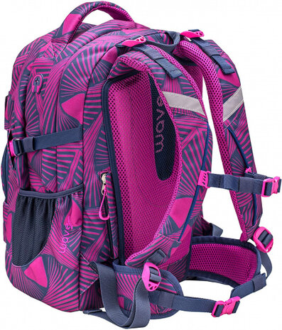 rugzak Infinity 30 liter polyester roze/blauw 2-delig