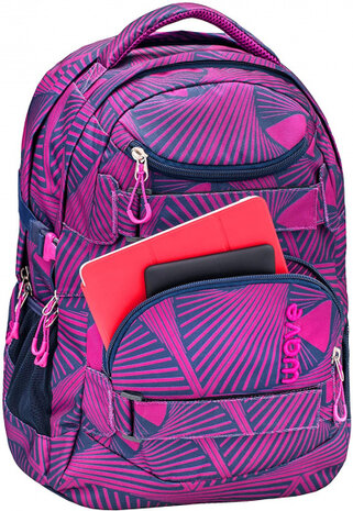 rugzak Infinity 30 liter polyester roze/blauw 2-delig