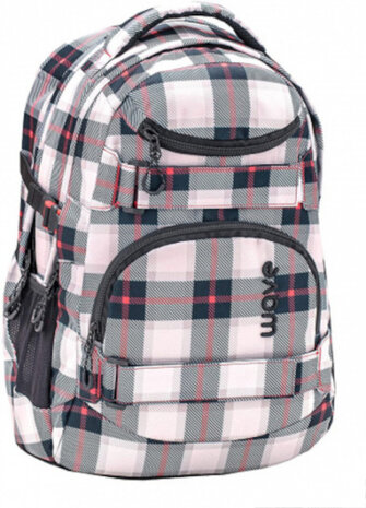 rugzak Infinity 30 liter polyester grijs/rood