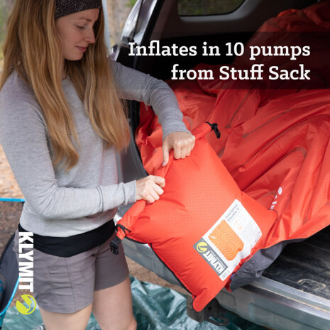slaapmat Insulated Double V tweepersoons 188 cm oranje
