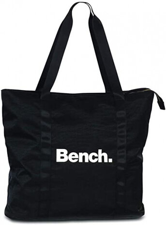 shopper dames 20 liter nylon zwart