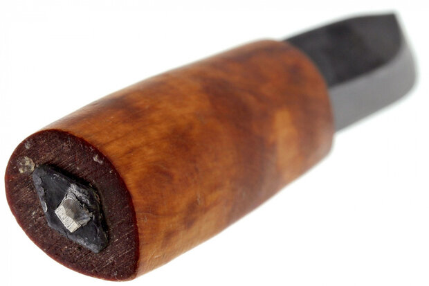 zakmes 22 cm hout/RVS zilver/bruin