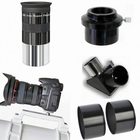 telescoop Messier AR-102S/600 Exos2/EQ-5 aluminium wit