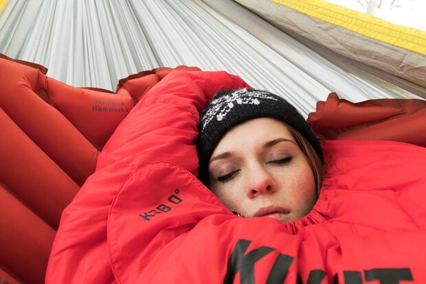 slaapmat Insulated Hammock V &eacute;&eacute;npersoons 198 cm rood
