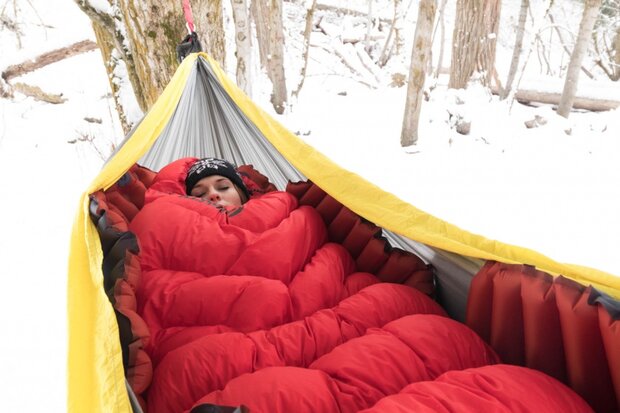 slaapmat Insulated Hammock V &eacute;&eacute;npersoons 198 cm rood