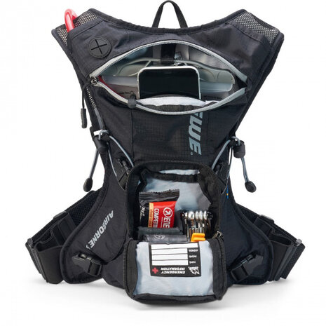 drinkrugzak Airborne 3 L polyester zwart/grijs