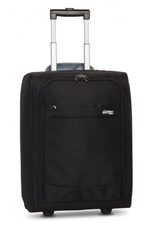 handbagagetrolley 35 liter softcase zwart