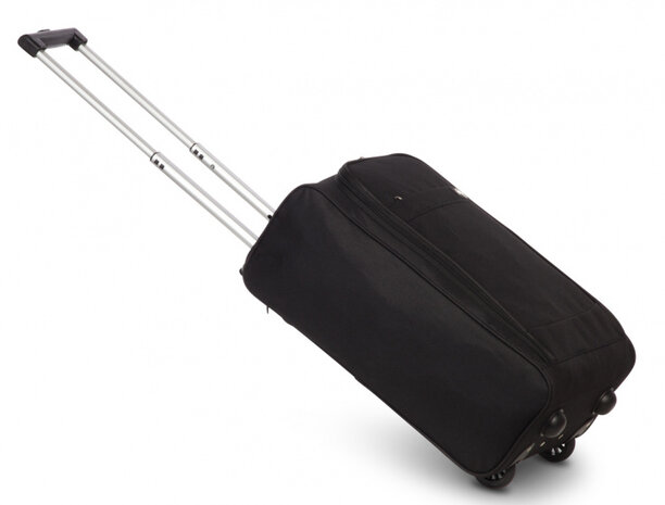 handbagagetrolley 35 liter softcase zwart