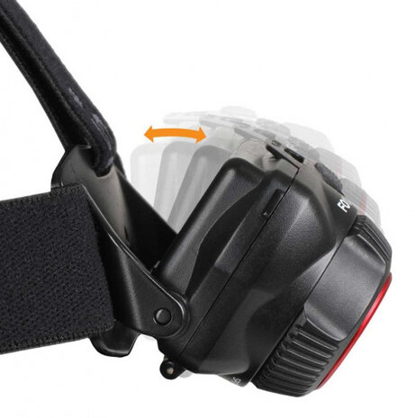 hoofdlamp led 500 lm aluminium/elastaan zwart
