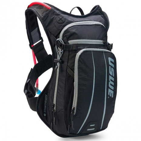 drinkrugzak Airborne 9 L polyester zwart/grijs