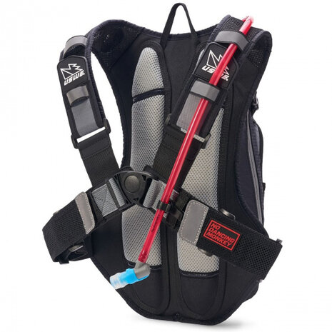drinkrugzak Airborne 9 L polyester zwart/grijs