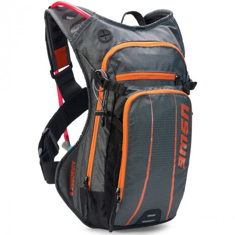 drinkrugzak Airborne 9 L polyester grijs/oranje