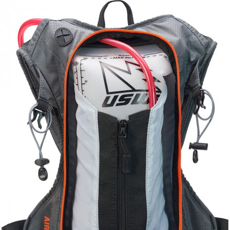 drinkrugzak Airborne 9 L polyester grijs/oranje
