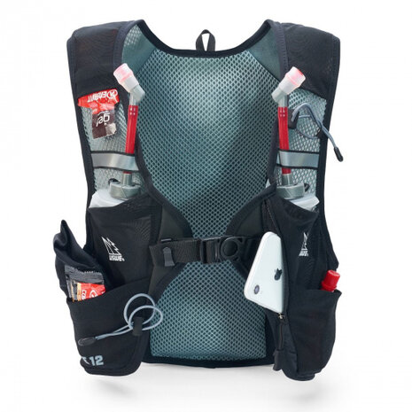 rugzak Pace 12 L 82-92cm polyester zwart