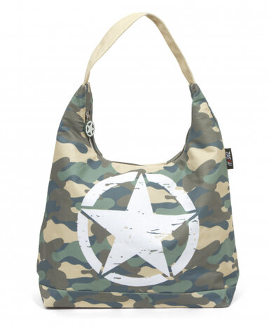 strandtas Military 52 x 17 cm canvas legergroen