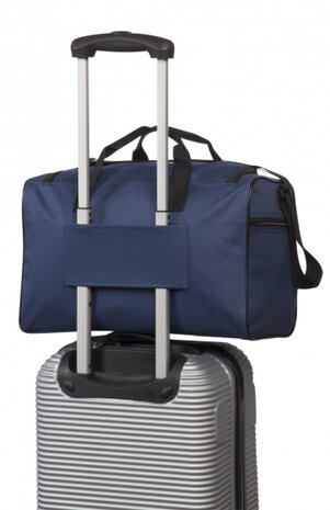 weekendtas 20 liter polyester grijs/zwart