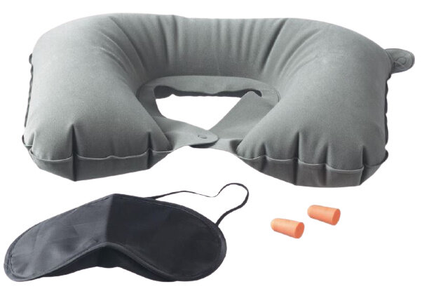 comfort reisset 17,5 cm polyester grijs 5-delig