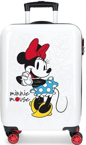 handbagagetrolley Minnie Magic 33 liter hardcase wit