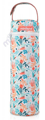 thermosfleszak Mediterraans 350 ml polyester oranje