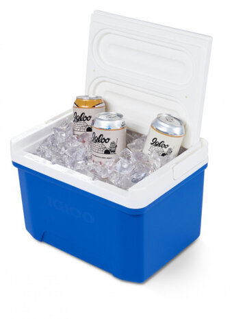 koelbox Laguna 9 Blue 8 liter polyethyleen blauw/wit