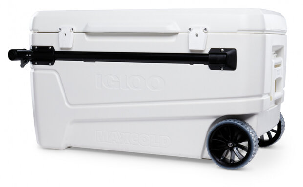 koelbox Glide Pro 110 Roller 104 liter polyetheen wit