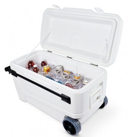 koelbox Glide Pro 110 Roller 104 liter polyetheen wit