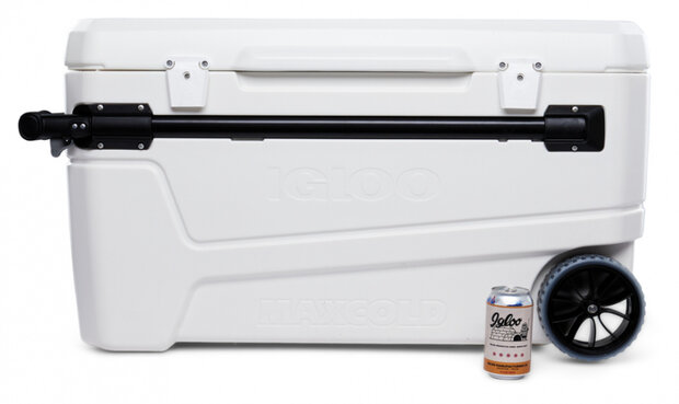 koelbox Glide Pro 110 Roller 104 liter polyetheen wit