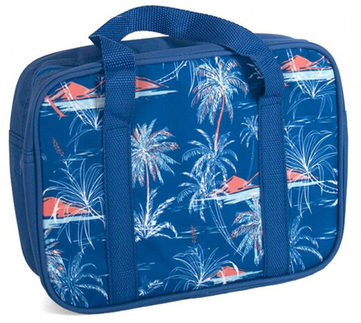 koeltas 28 x 9 x 22 cm 5 liter polyester donkerblauw
