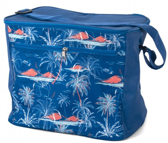 koeltas 31,5 x 27 cm 18 liter polyester donkerblauw