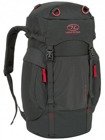 rugzak Rambler 56 cm 25 liter polyester donkergrijs