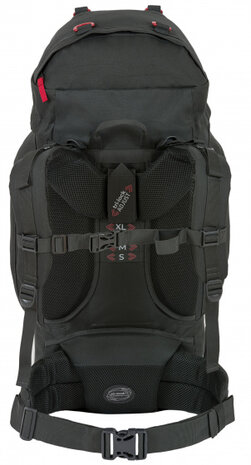 rugzak Rambler 76 cm 66 liter polyester donkergrijs
