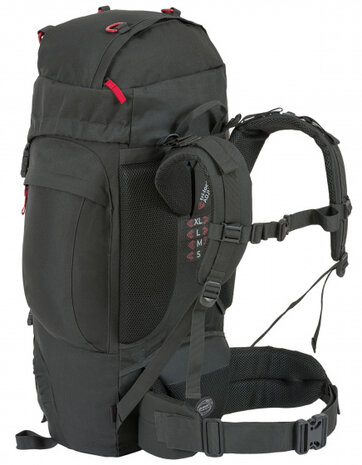 rugzak Rambler 76 cm 66 liter polyester donkergrijs