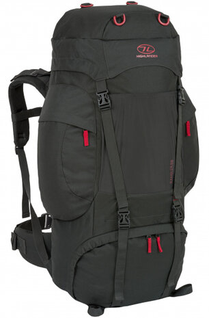 rugzak Rambler 83 cm 88 liter polyester donkergrijs