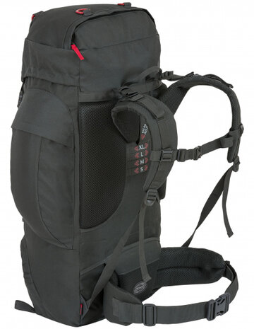 rugzak Rambler 83 cm 88 liter polyester donkergrijs