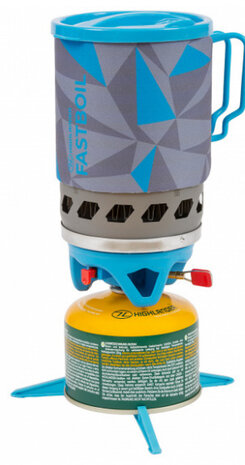 snelkoker gasbrander aluminium 1,1 liter blauw