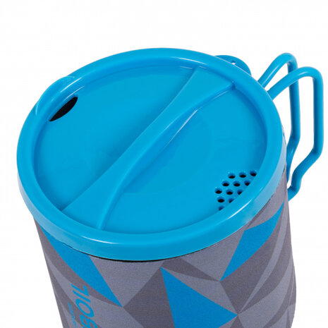 snelkoker gasbrander aluminium 1,1 liter blauw