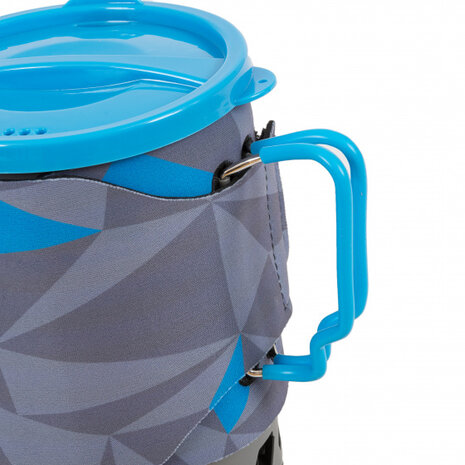 snelkoker gasbrander aluminium 1,1 liter blauw