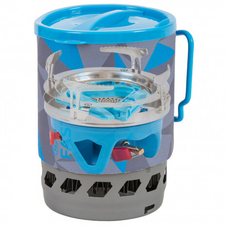 snelkoker gasbrander aluminium 1,1 liter blauw